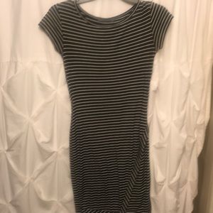 small black and white stripped dress.